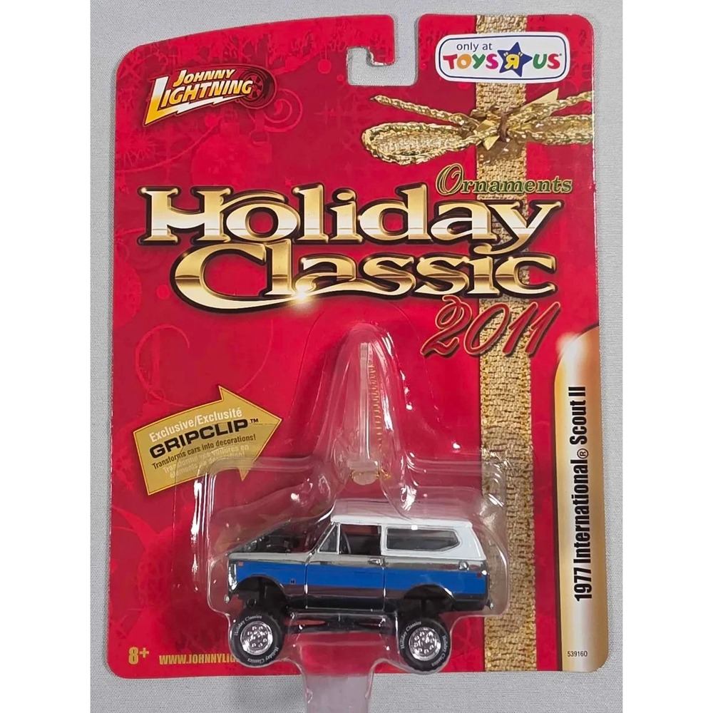 1977 International Scout II Johnny Lightning Holiday chrome Ornaments 1:64 TRU